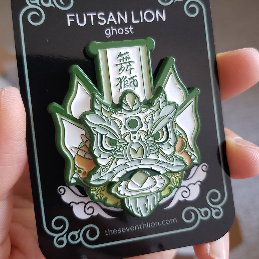 Futsan Ghost Flag Pin - The Seventh Lion