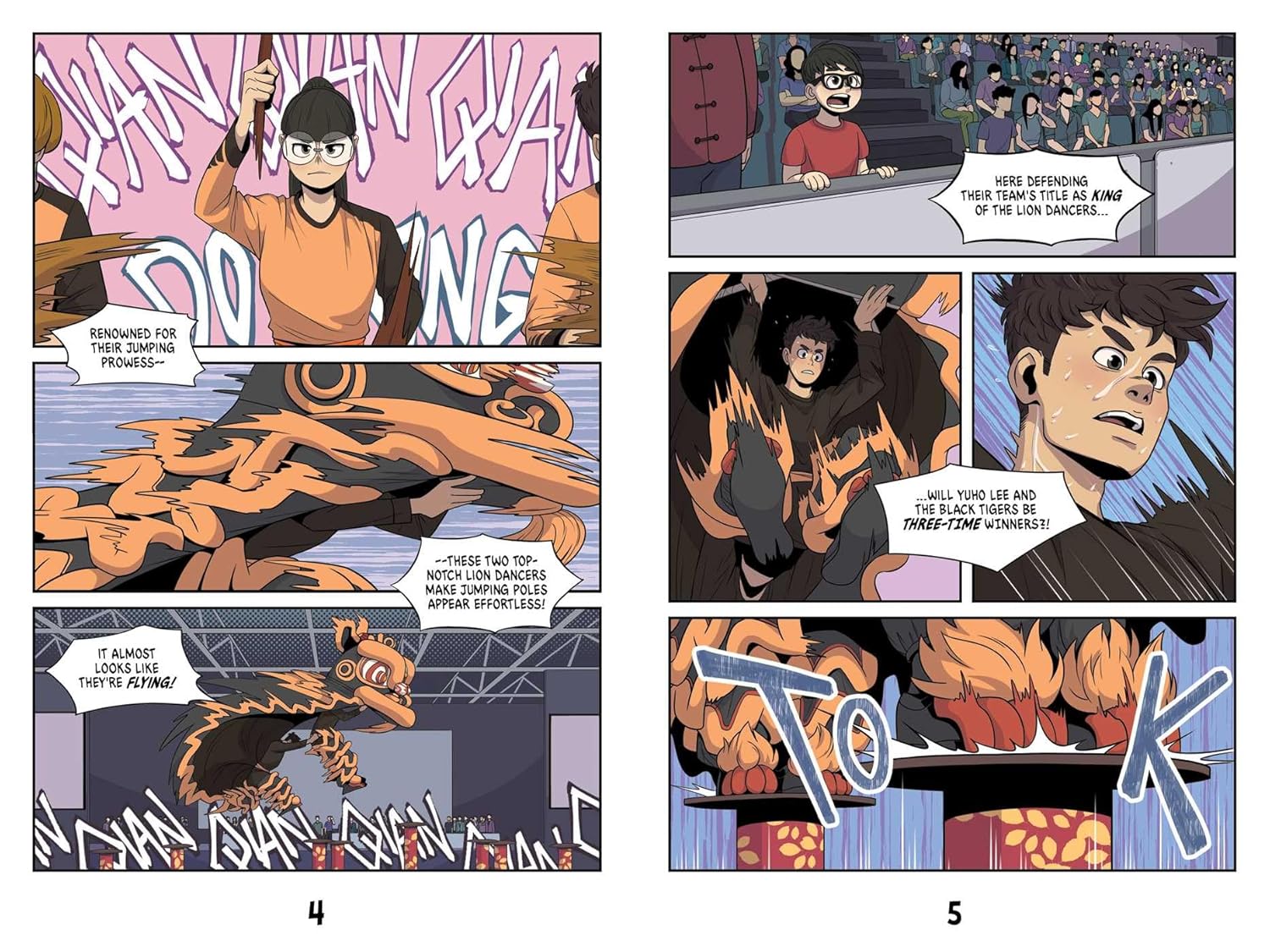 Lion Dancers Graphic Novel (Hardcover) - The Seventh Lion