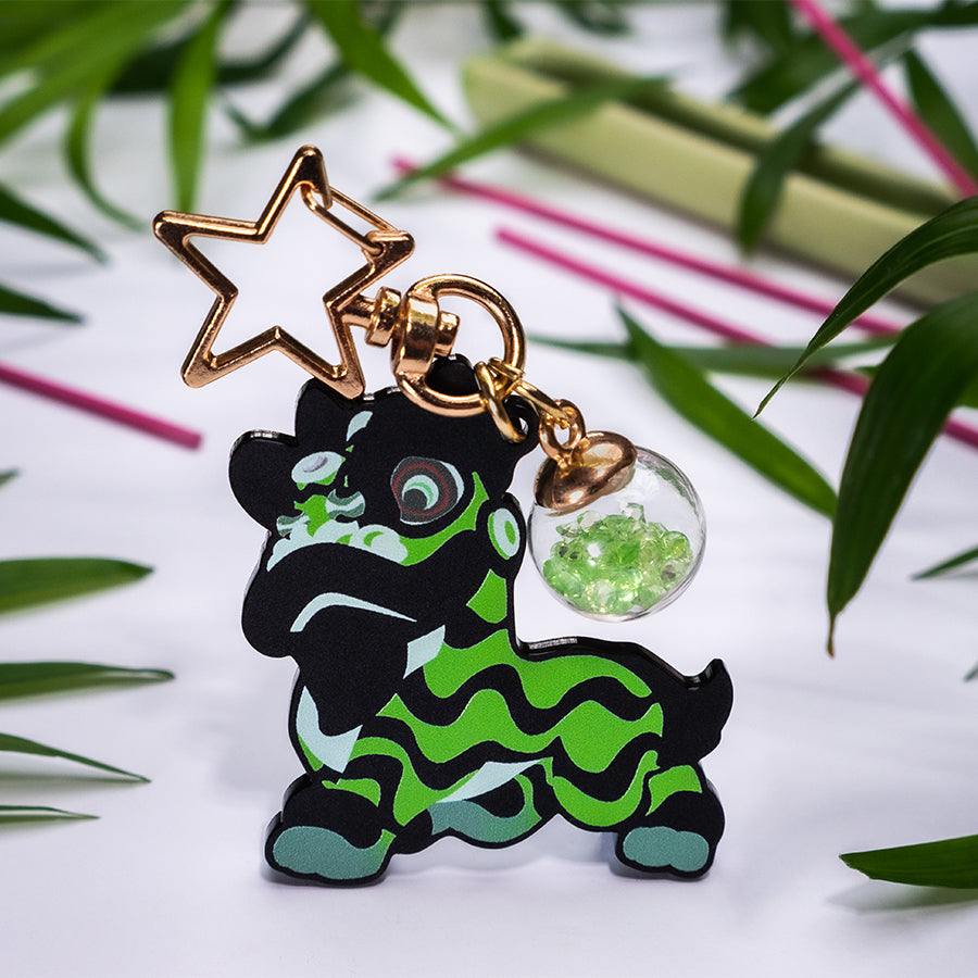 Candy Lion Keychain - Green - The Seventh Lion