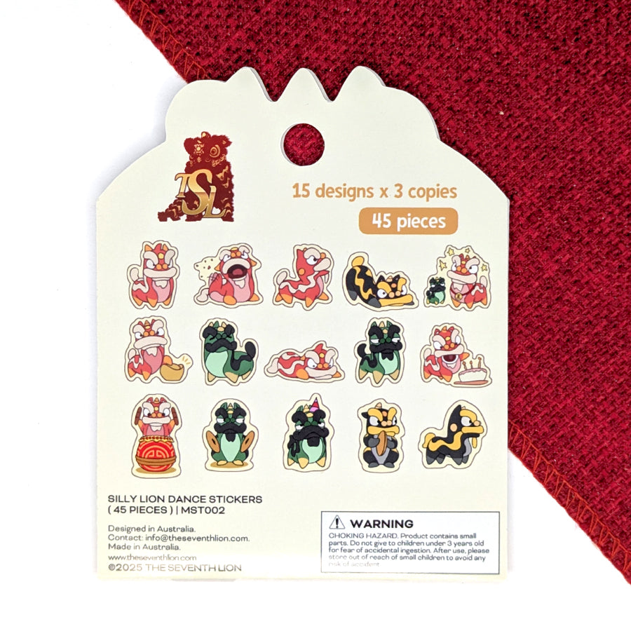 Derp Lion Mini Sticker Pack - Peel & Stick Paper Stickers