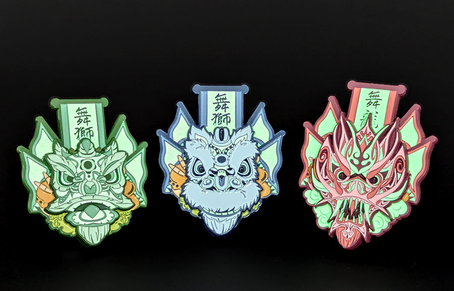 Futsan Ghost Flag Pin