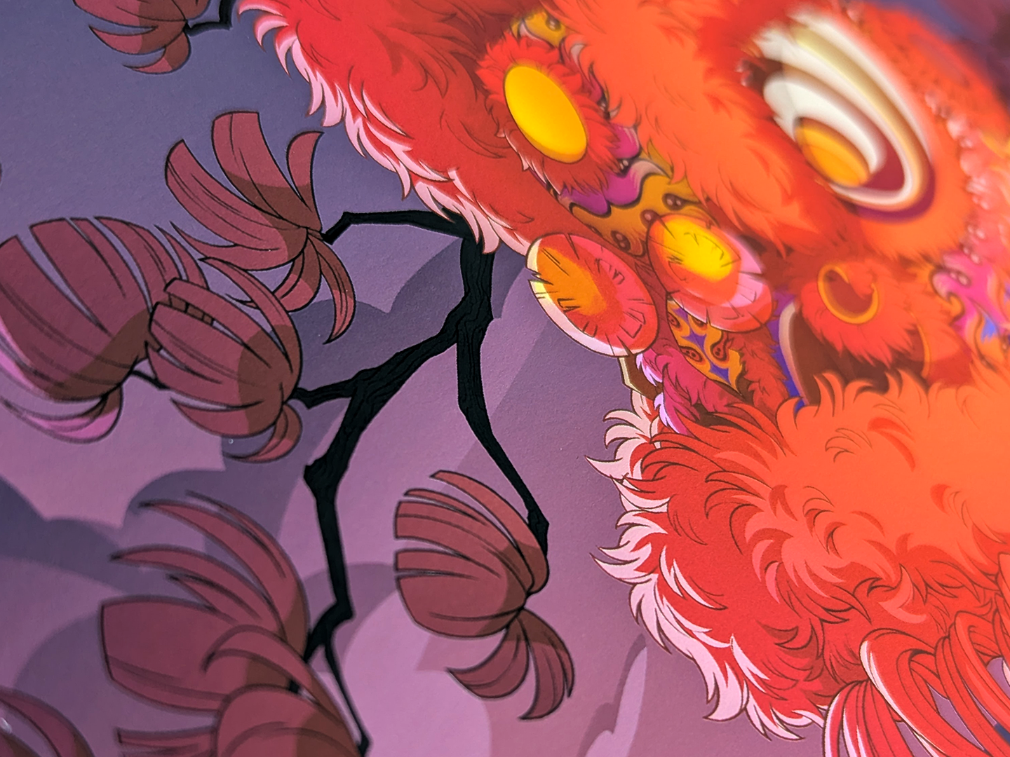 Lion Dancer Red Modern Futsan