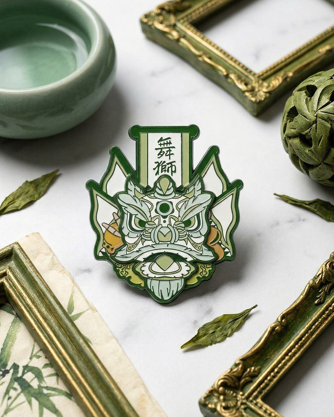 Futsan Ghost Flag Pin