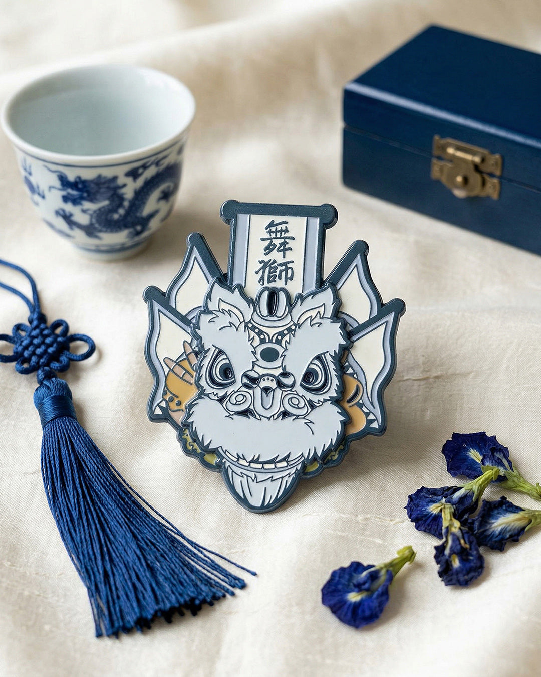 Hoksan Ghost Flag Pin