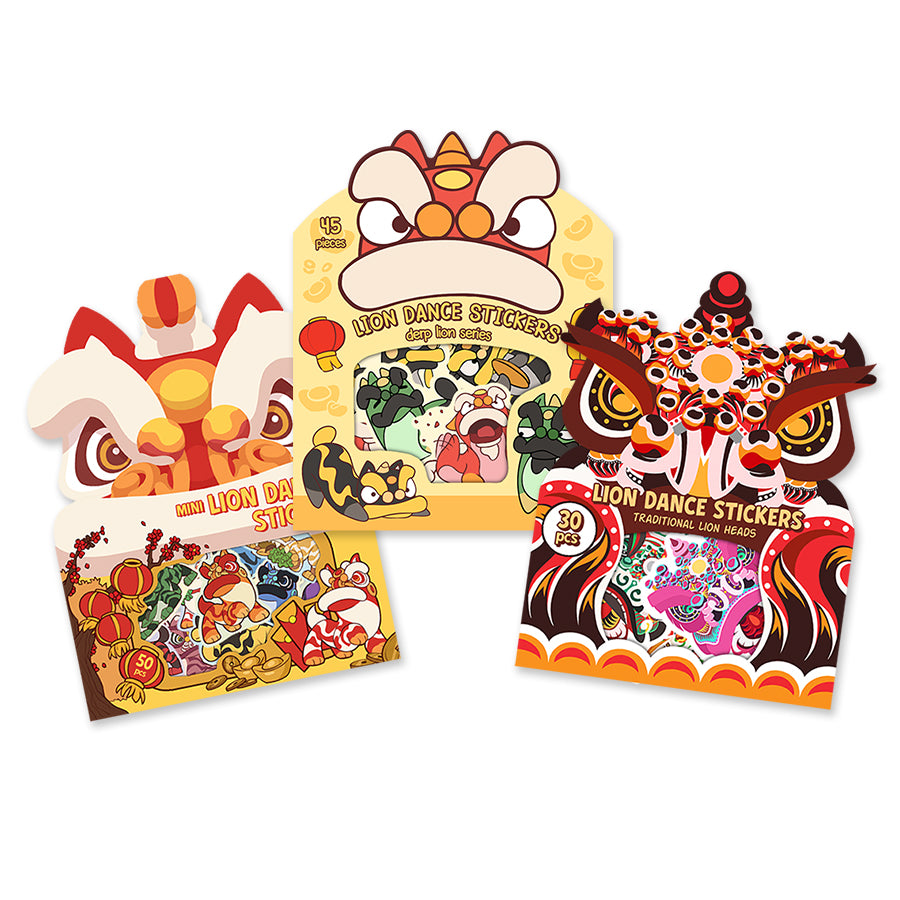 Lion Dance Sticker Pack [3 BUNDLE]