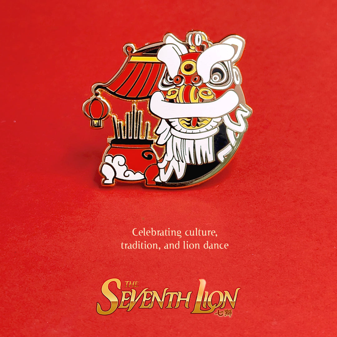 Lucky Lion Pins - Hoksan Temple
