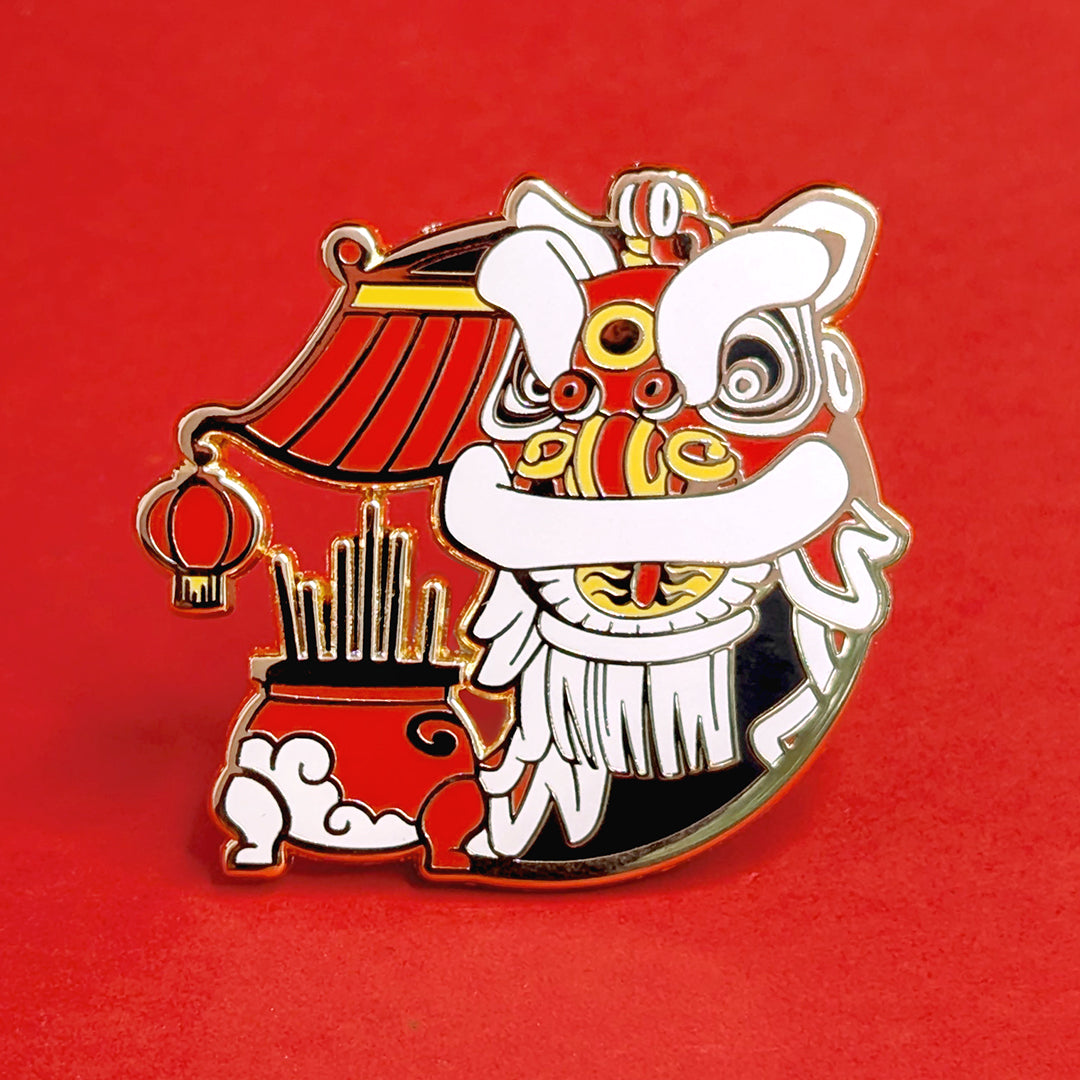Lucky Lion Pins - Hoksan Temple
