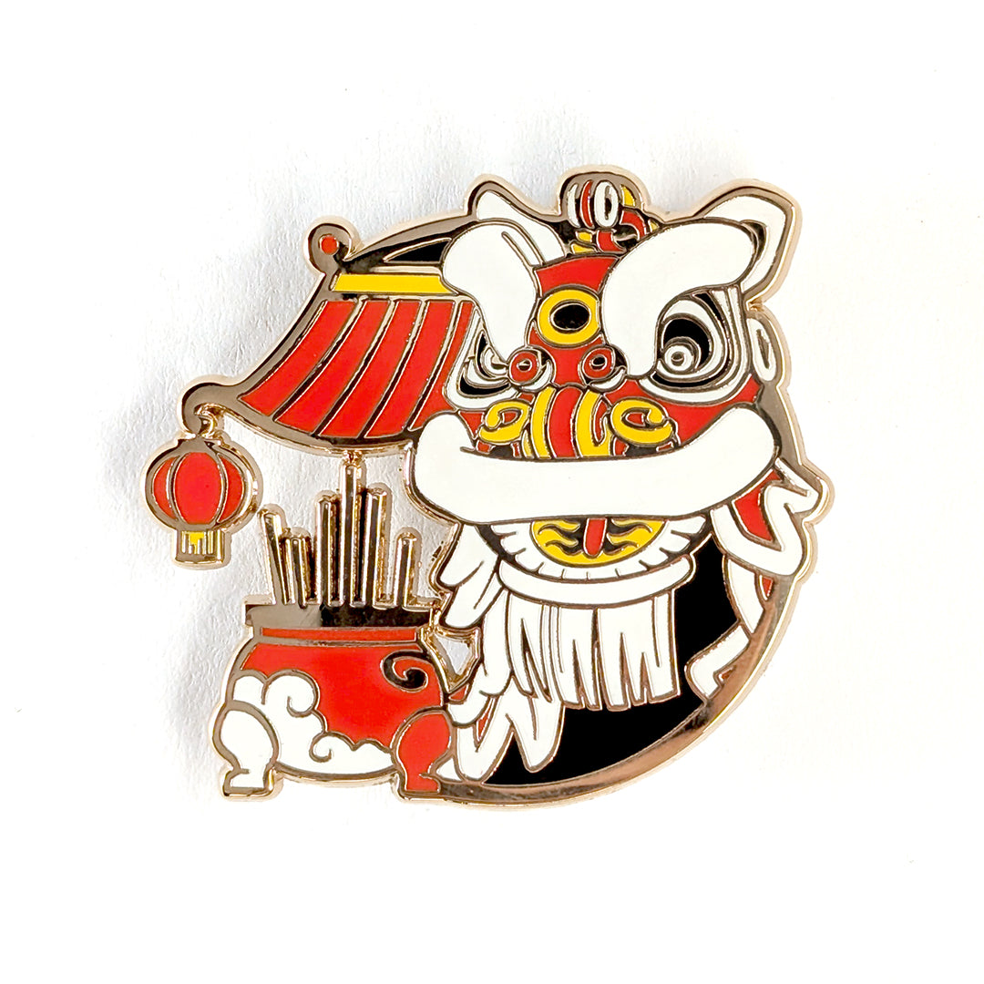 Lucky Lion Pins - Hoksan Temple