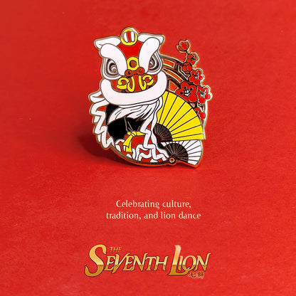 Lucky Lion Pins - Hoksan Folding Fans