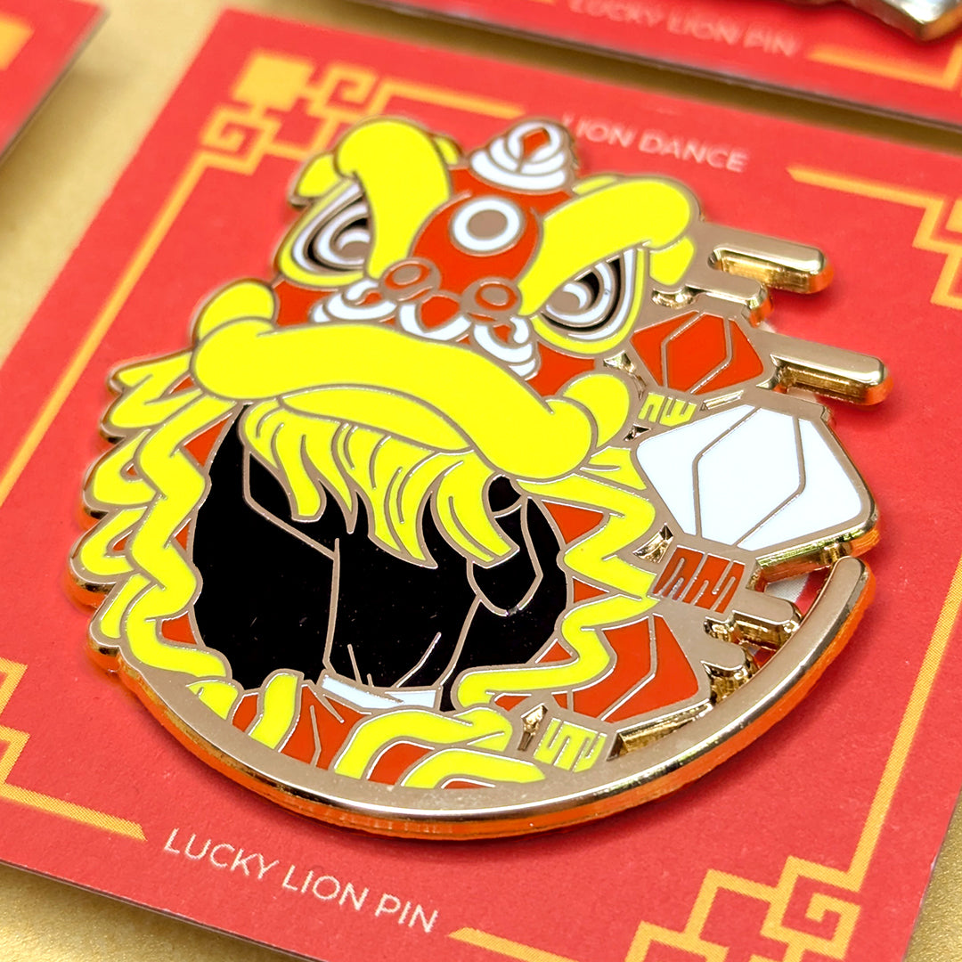 Lucky Lion Pins - Futsan Lanterns