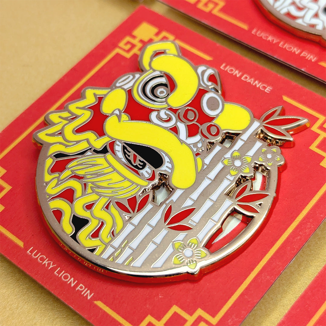 Lucky Lion Pins - Futsan Bamboo