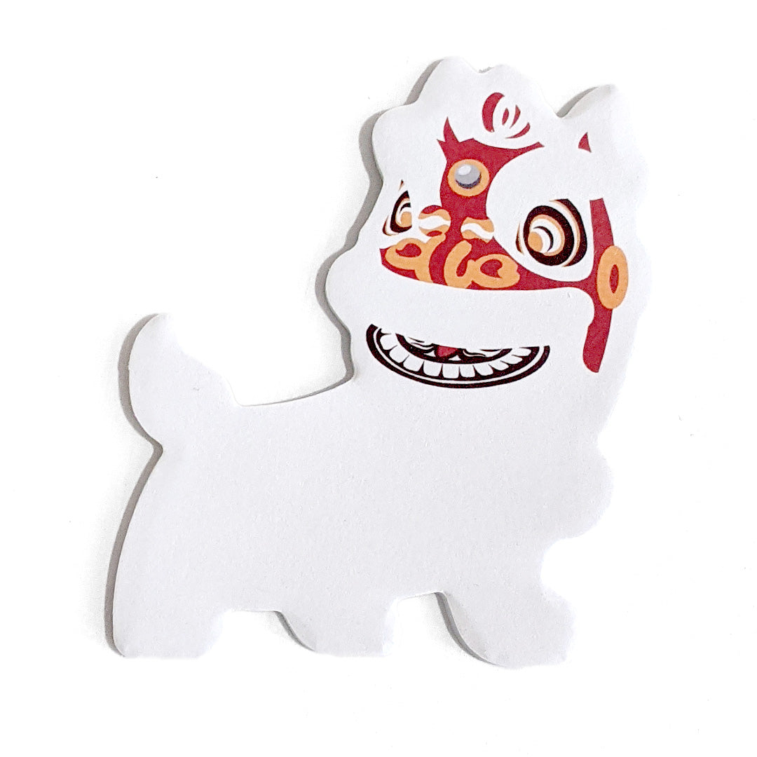 Lion Dance Folding Sticky Notepad - Lion Dance Design