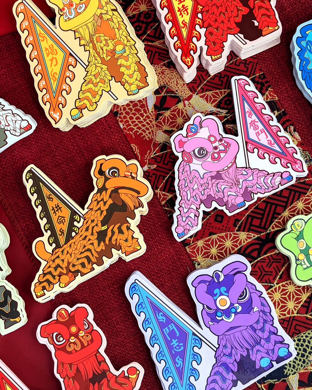 Lion Dance Vinyl Sticker - Competition Series - Blood Boils with Passion