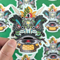 Lion Dance Vinyl Sticker - Traditional Zhang Fei Lion Head