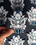 Lion Dance Vinyl Sticker - Traditional Ma Chao Lion Head