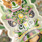Lion Dance Vinyl Sticker - Traditional Zhao Yun Lion Head