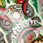 Lion Dance Vinyl Sticker - Indonesian Barongsai Lion Head