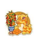 Lion Dance Vinyl Sticker - Mandarin Tree