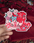 Lion Dance Vinyl Sticker - Wedding Tea Ceremony