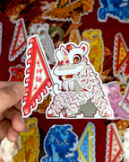 Lion Dance Vinyl Sticker - Competition Series - Energetic Spirit