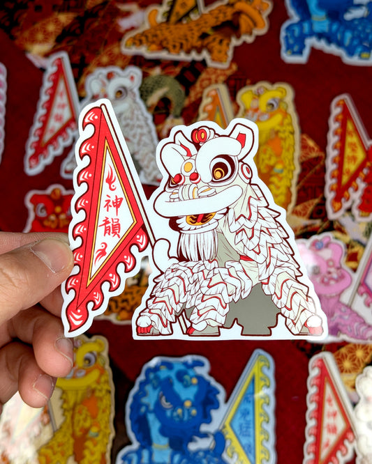 Lion Dance Vinyl Sticker - Competition Series - Energetic Spirit