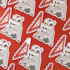 Lion Dance Vinyl Sticker - Competition Series - Energetic Spirit