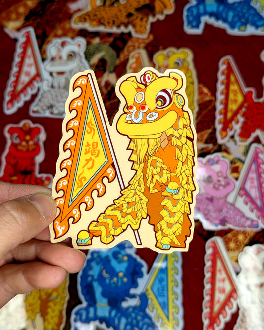 Lion Dance Vinyl Sticker - Competition Series - Give it Everything