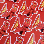 Lion Dance Vinyl Sticker - Competition Series - Perseverence