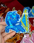 Lion Dance Vinyl Sticker - Competition Series - Fierce Like a Lion