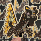 Lion Dance Vinyl Sticker - Competition Series - Blood Boils with Passion