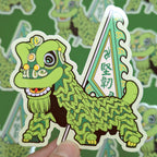 Lion Dance Vinyl Sticker - Competition Series - Tenacity