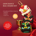 Lion Dance Bag Charm | Perfect for Chinese New Year - 3 Bundle