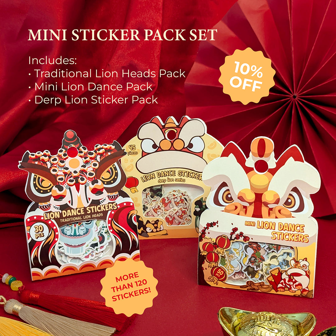 Lion Dance Sticker Pack [3 BUNDLE]