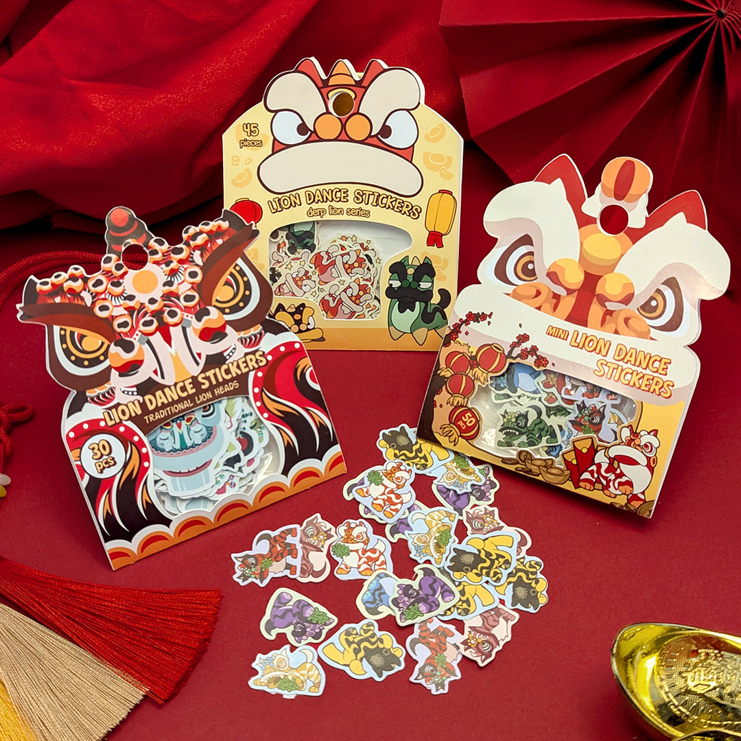 Lion Dance Sticker Pack [3 BUNDLE]