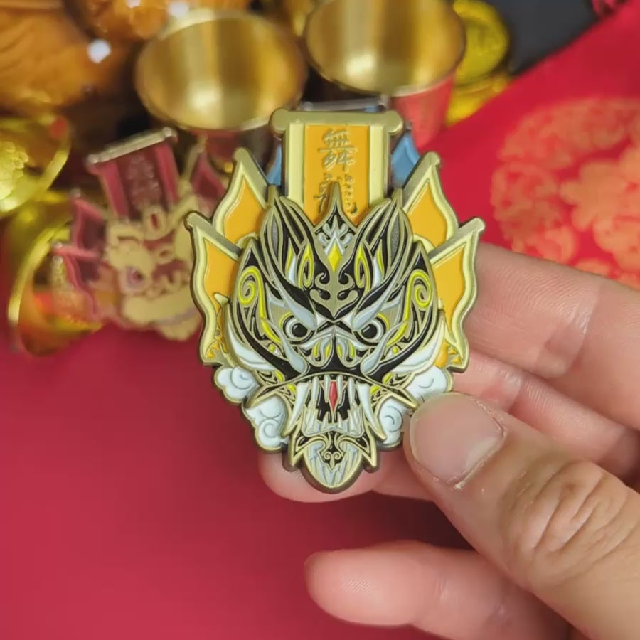 Dragon Regular Flag Pin